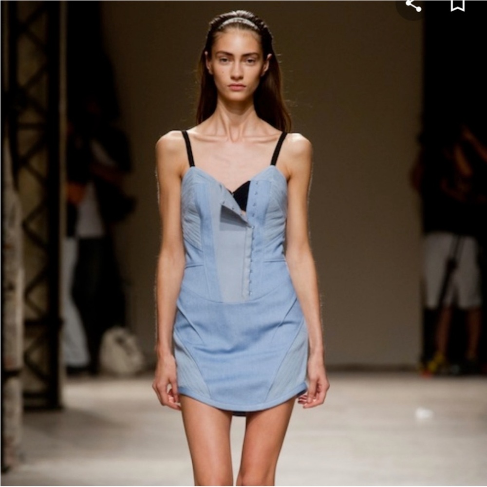 Barbara Bui Blue Mini Dress